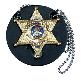 Perfect Fit Round Universal Badge Holder w/ Chain
