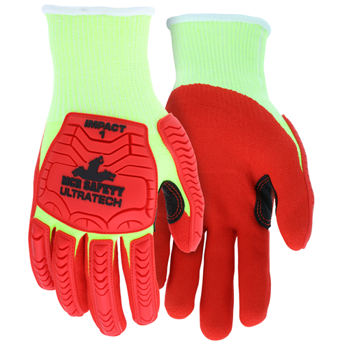 MCR Safety UltraTech Stitched A4, Hivis Red SFN