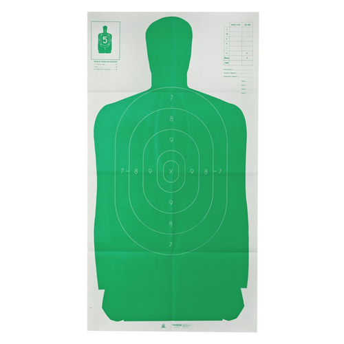 Champion Targets Champion Targets 40732 LE (Law Enforncement) Police Targets, LE B27FSA Green Silhouette, 100 Pack