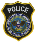 Hero's Pride POLICE DEPT OF DEFENSE Shoulder Patch - 3.625''x4.375''