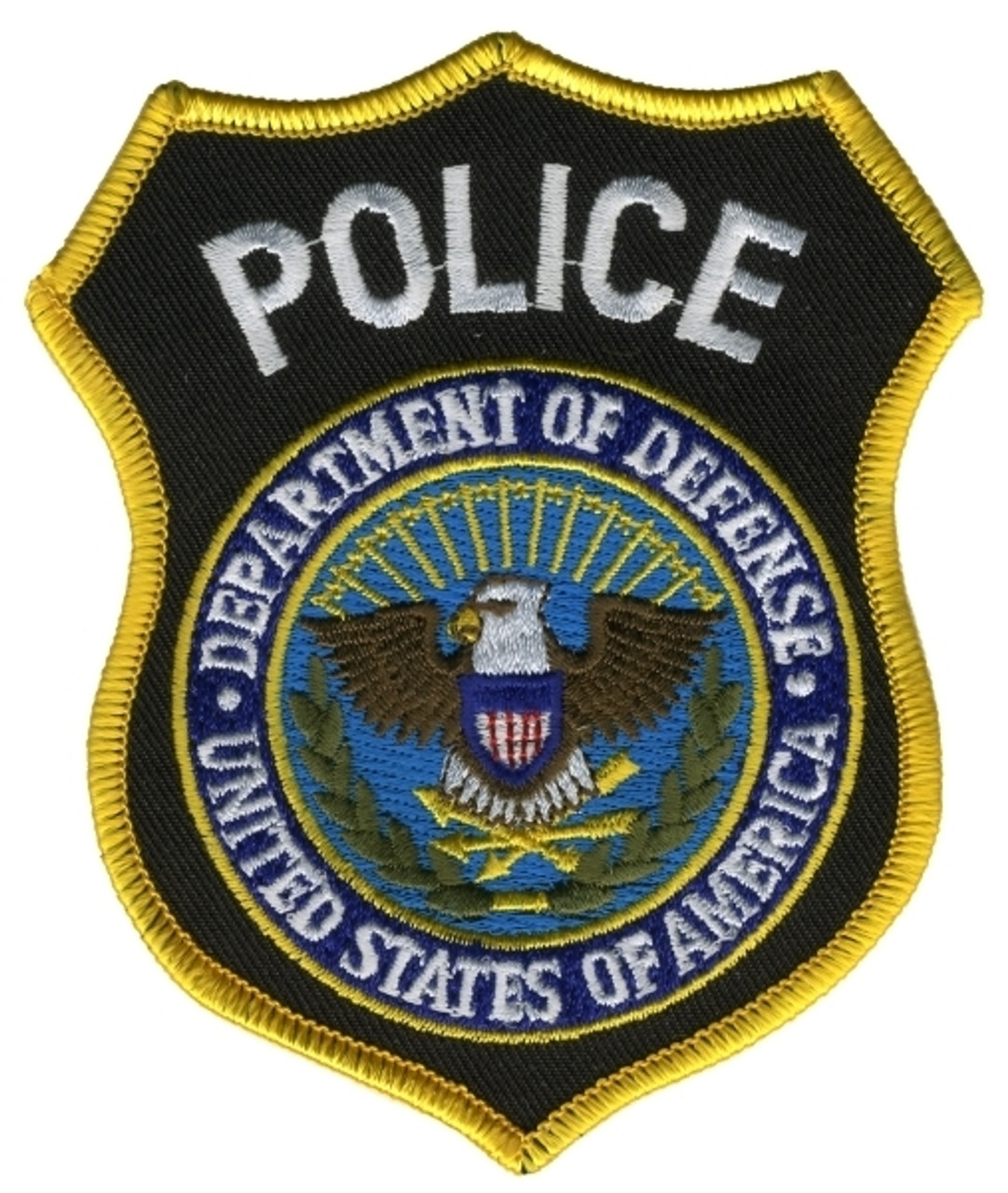 Hero's Pride POLICE DEPT OF DEFENSE Shoulder Patch - 3.625''x4.375''