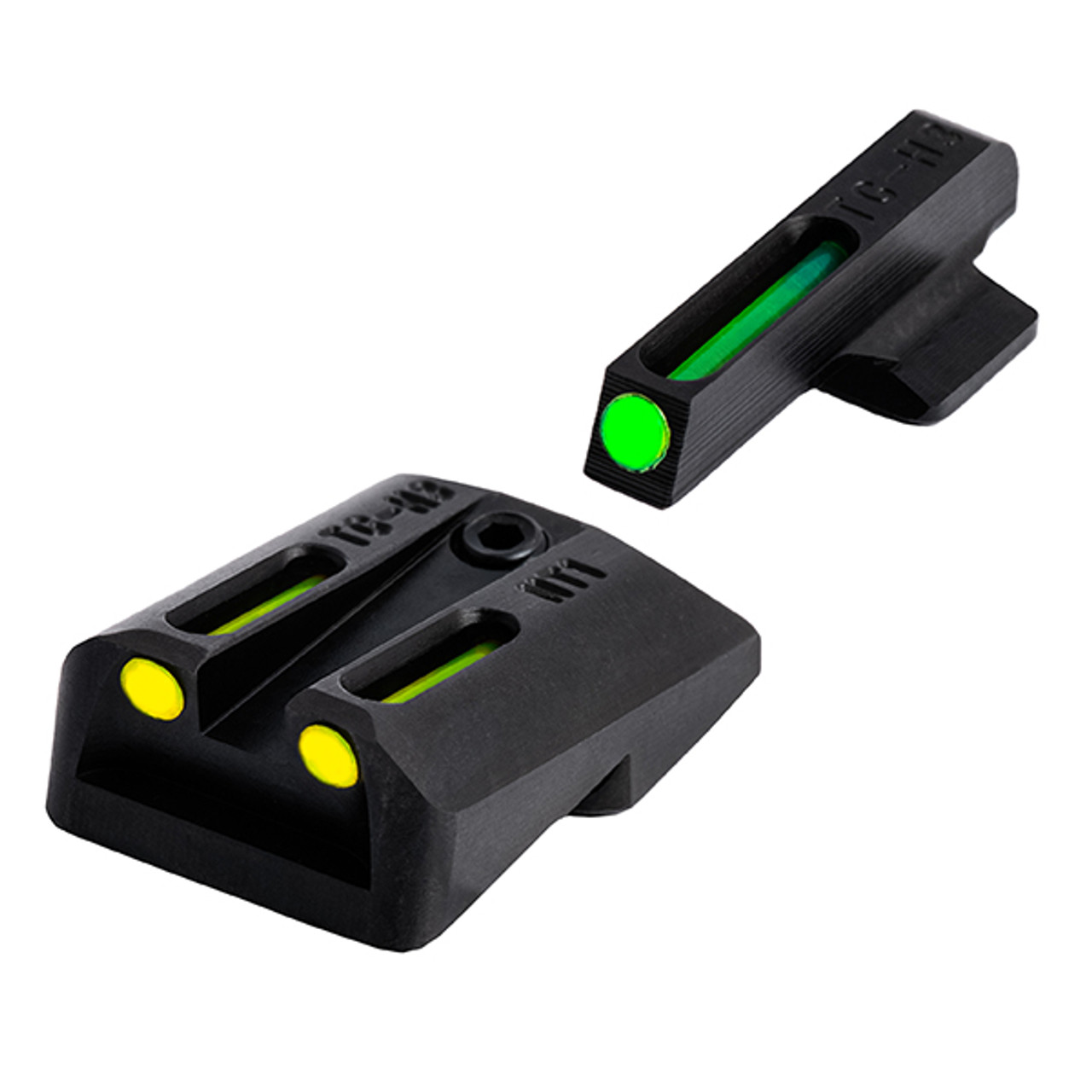 Truglo TFO Sight Set for Novak 1911 .260/.450 - Green Front/Yellow Rear
