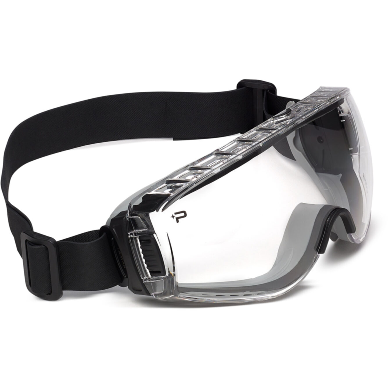 Bolle PILOT 2 SAFETY GOGGLE SAFETY PC CLEAR PLATINUM VENTED TPR NEOPRENE STRAP BLACK