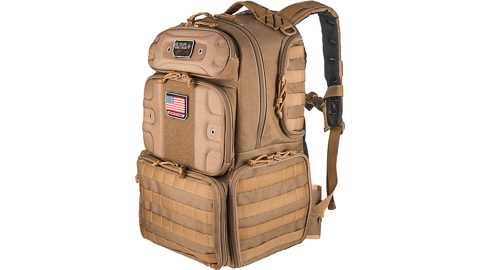 GPS Tactical Range Backpack Tall - Holds 4 Handguns
