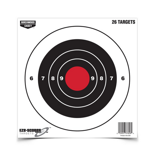 Birchwood Casey Eze-Scorer 8 Inch Bull's-Eye Target, 26 Targets