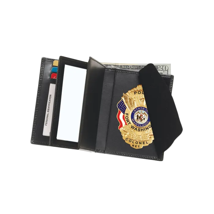 Strong Leather Company Double ID Hidden Badge Wallet
