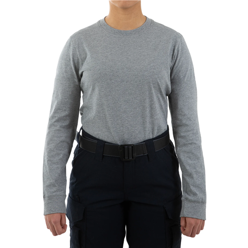 First Tactical W Tactix  Cotton L/S Tee - Wolf Gray