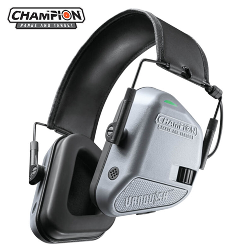 Champion Targets Champion Targets 40978 Vanquish Electronic Hearing Protection Earmuffs, Gray