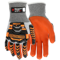 MCR Safety UltraTech CutPro A4, Orange Nitrile Foam