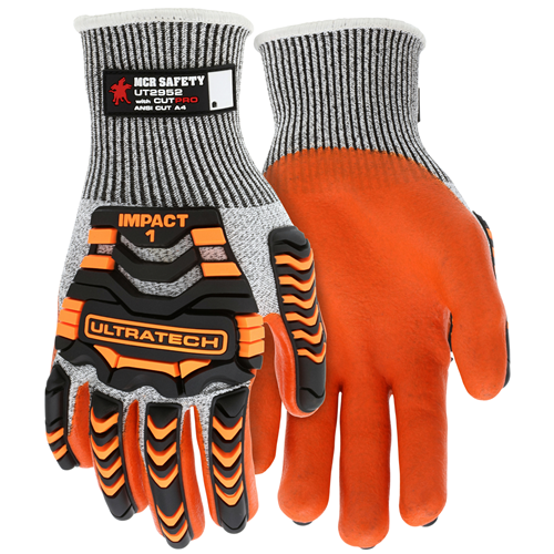 MCR Safety UltraTech CutPro A4, Orange Nitrile Foam