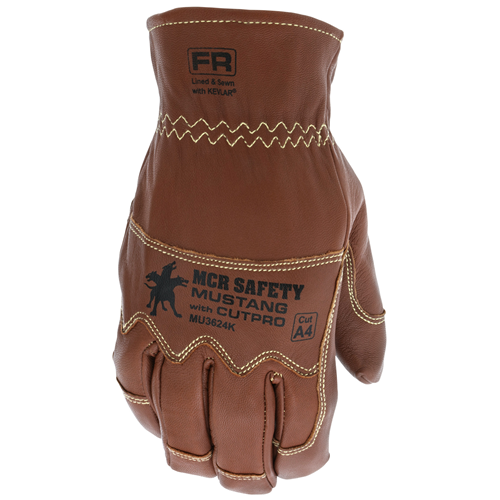 MCR Safety Grain Goat Dbl Palm Kevlar lined Driver