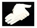 Hero's Pride Parade Slip-On Gloves - Raised Pointing - White