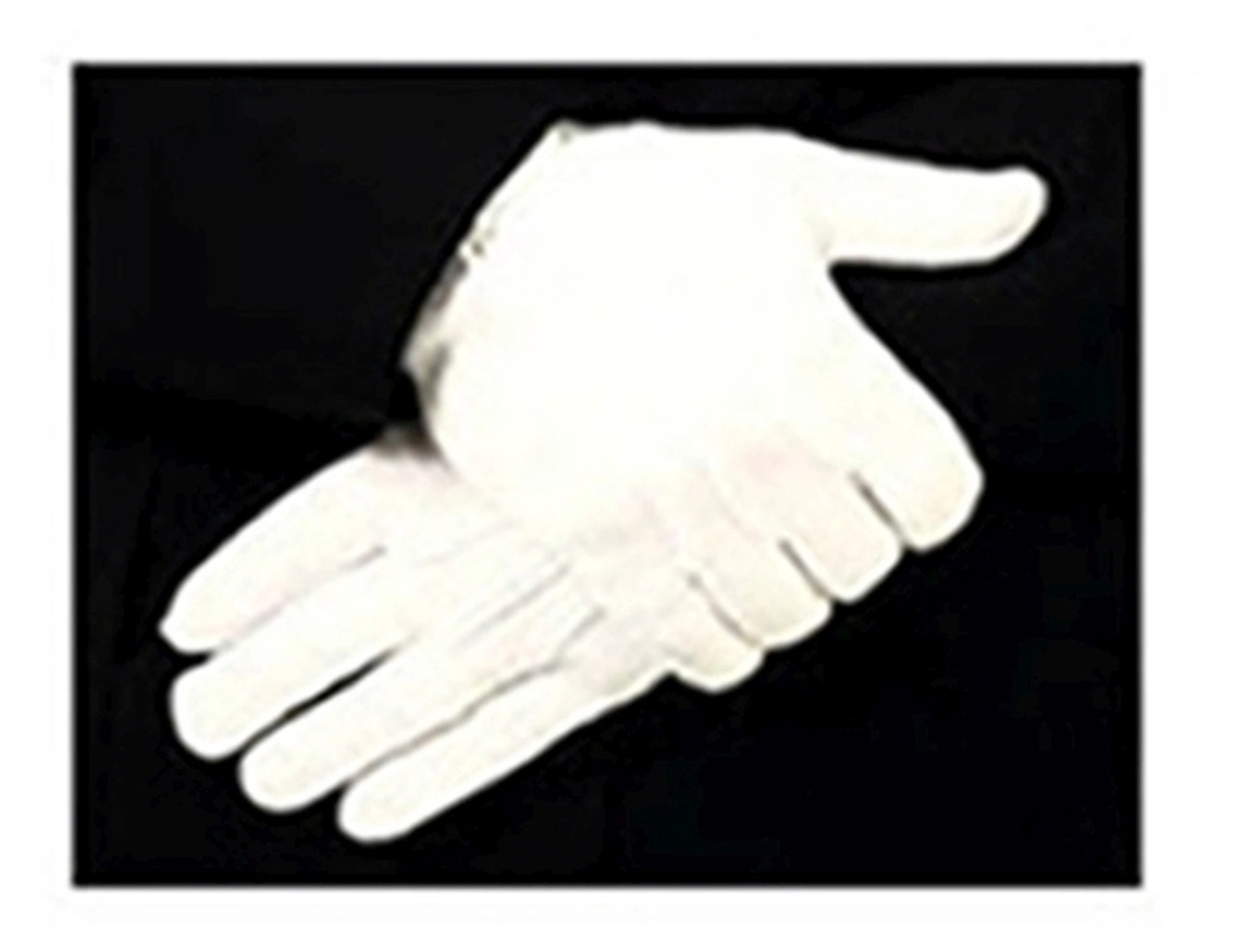 Hero's Pride Parade Slip-On Gloves - Raised Pointing - White