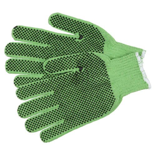 MCR Safety 7 Gauge Pastel Green- 2 Sided PVC Dot