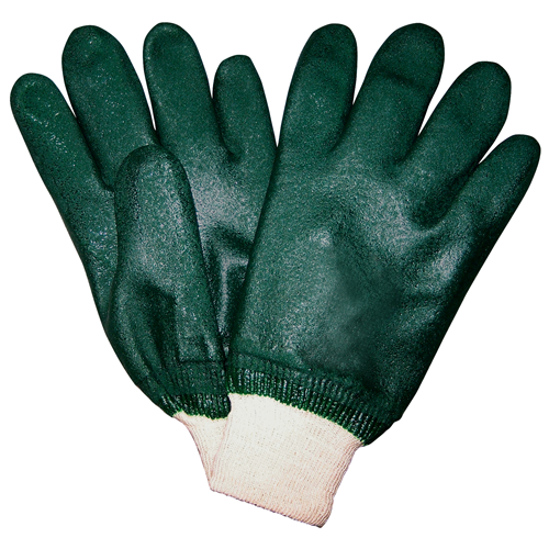 MCR Safety Econ Green PVC Knit Wrist
