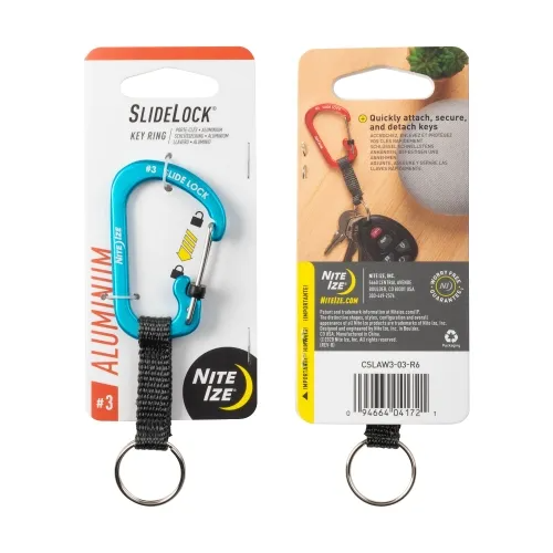 Nite-Ize SlideLock Key Ring Aluminum