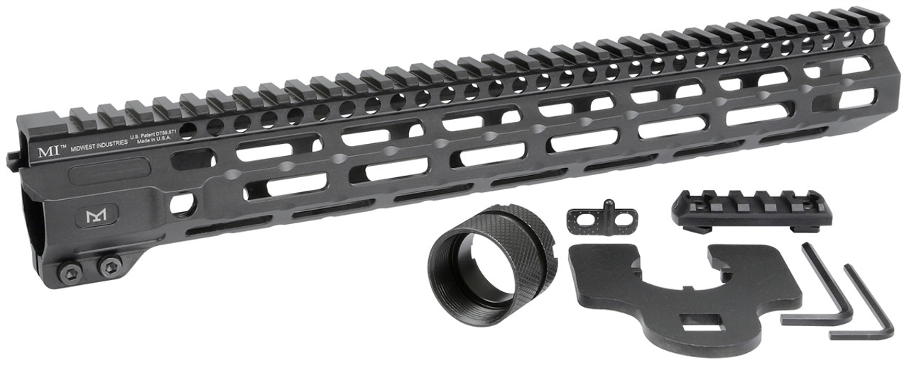 Midwest Industries Combat Rail One Piece Free Float Handguard, M-LOK