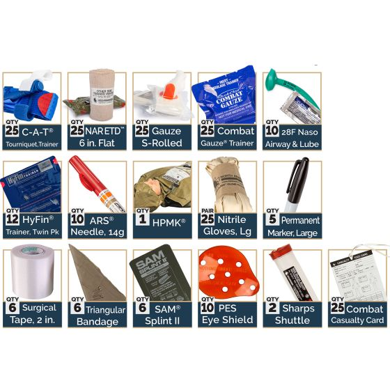 North American Rescue TCCC Skills Set - All Combat Resupply Kit