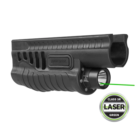 Nightstick Shotgun Forend Light w/ Laser for Mossberg 500/590/Shockwave