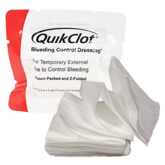North American Rescue Quikclot Bleeding Control Z-Fold Dressing