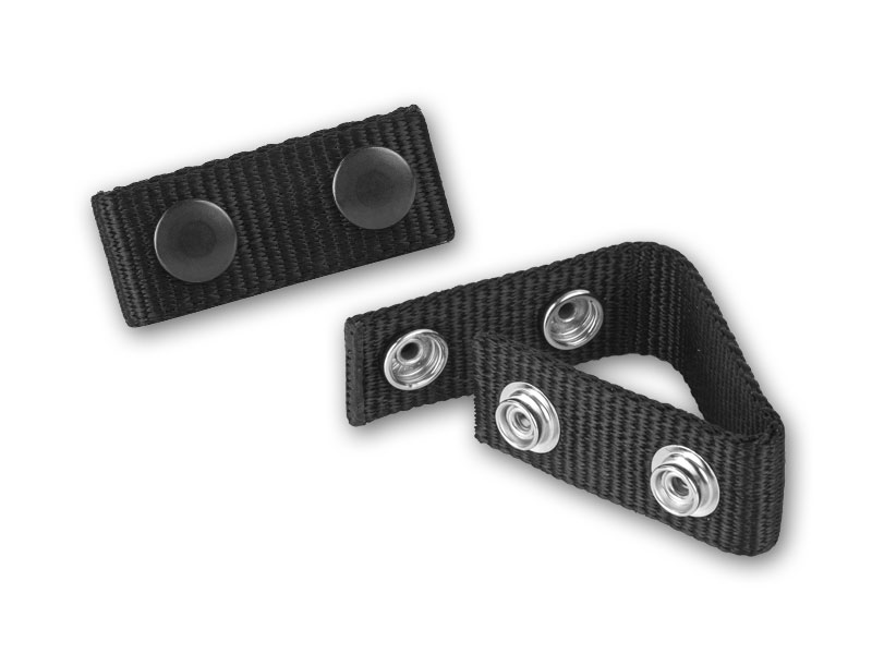 Perfect Fit 1'' Nylon Belt Keeper w/ Black Snap - 4 Pack
