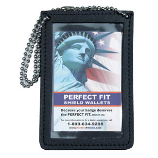 Perfect Fit Double ID Holder for Neck w/ Chain - 2.75''x4.25''
