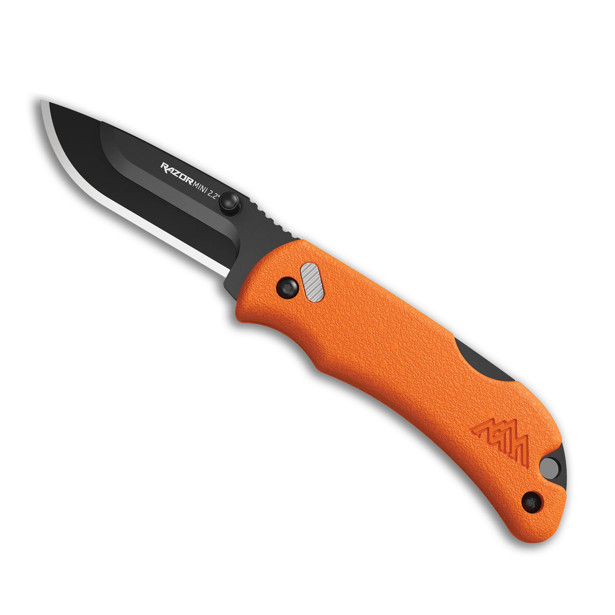 Outdoor Edge 2.2 RAZOR-MINI (Orange PMS, Black 2 Drop-Pt Blades)
