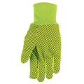 MCR Safety Lrg Yellow Canvas Dots 8 Oz 100% Cotton