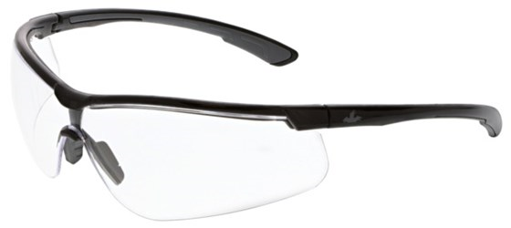 MCR Safety Klondike KD7 Black/Gray, Clear Lens