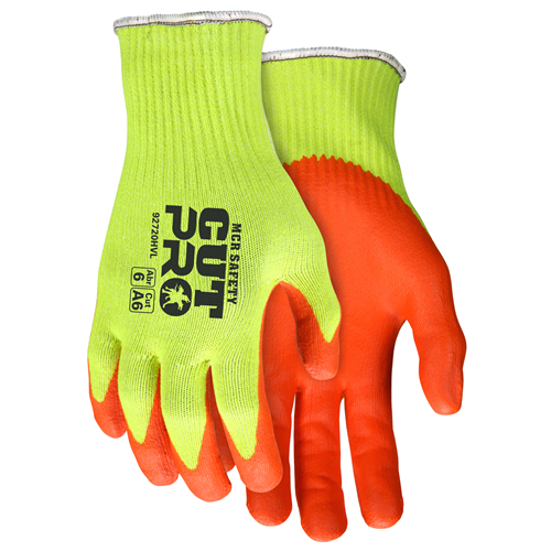 MCR Safety Memphis Cut Pro, 10ga HPPE, Hi Vis