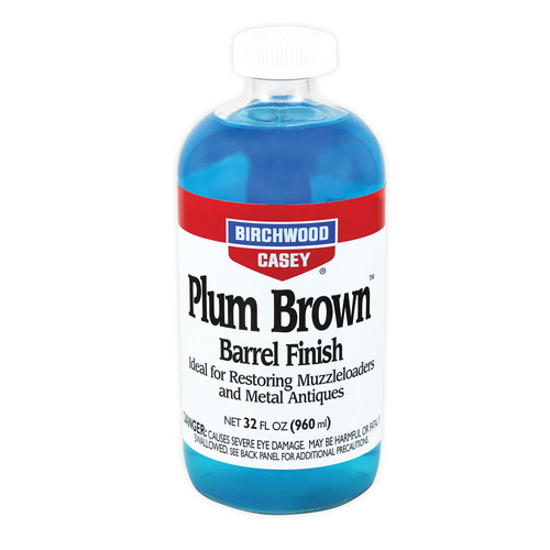 Birchwood Casey Plum Brown Barrel Finish, 32 fl. oz. Bottle