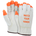 MCR Safety Eco Grd Drvr Key Thb HiViz Org FT/logo