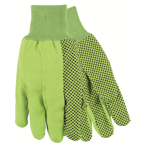 MCR Safety Large Green Canvas Dots 8 OZ 100% Cotton