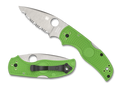 Spyderco Native 5 Salt Green LC200N - Serrated Edge