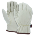 MCR Safety Beige PU/Nylon blend Drvr Red Fleece