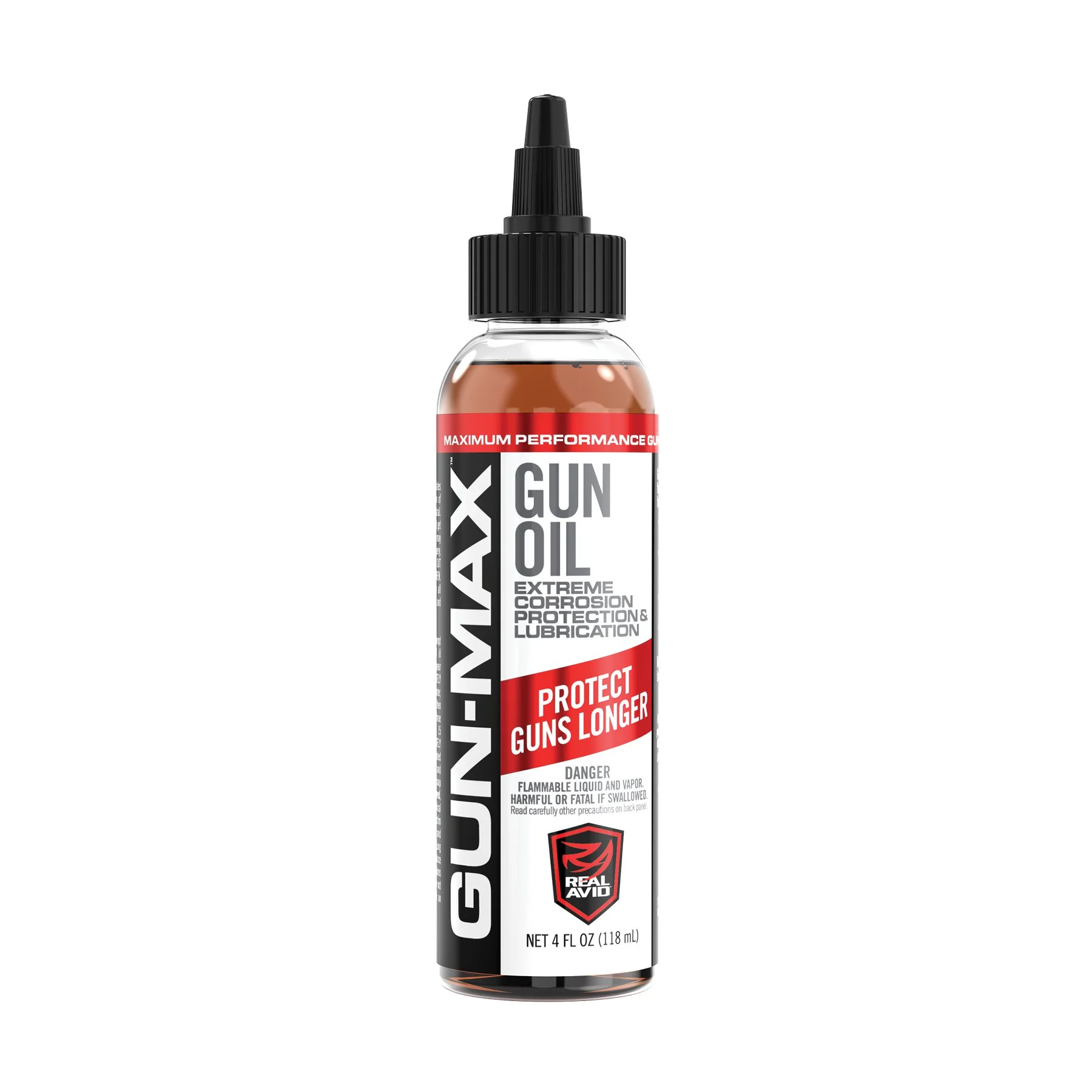 Real Avid Gun-Max Gun Oil – 4oz Squeeze Bottle