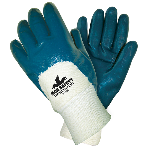 MCR Safety Predator,Palm Coated,Knit Wrist,Ladies