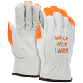 MCR Safety Eco Grd Drvr Key Thb HiViz Org FT/logo