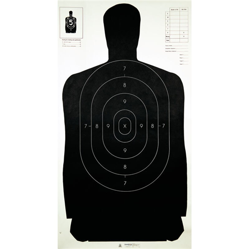 Champion Targets Champion Targets 40727 LE (Law Enforncement) Police Targets, Police Silhouette B-27, 100 Pack