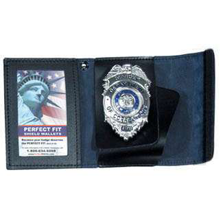 Perfect Fit Non Recessed Badge & ID Case w/ Velcro Closure - 3.00''x3.75''