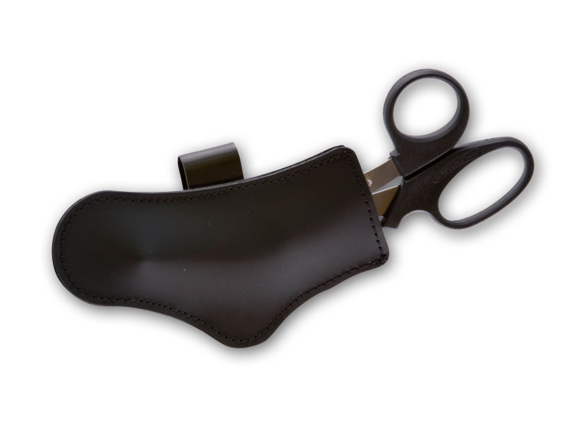 Perfect Fit Left Side Leather Scissor Holder w/ Clip