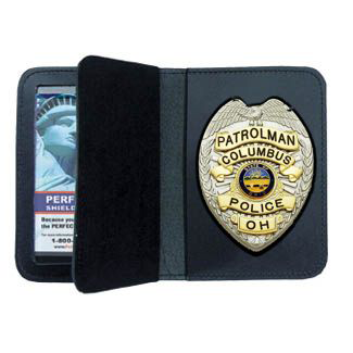 Perfect Fit Duty Leather Book Style Case w/ Double ID - 3.63''x5.50''