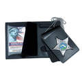 Perfect Fit Four in One Dress Leather Badge & ID Case w/ chain - 3.25''x5.00''