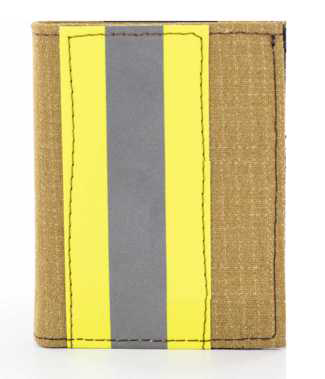 Perfect Fit Hidden Badge Firefighter Wallet w/ Gold Matrix - 3.25'x4.50'