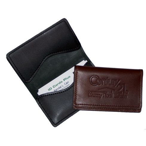 Perfect Fit Leather Business Card Holder