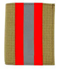 Perfect Fit Firefighter Gold Matrix Recessed Badge Wallet - 3.50''x4.50''