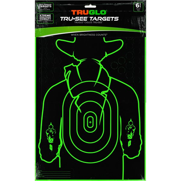 Truglo TRU-SEE Gunslinger Target 12X18 - 6 Pack