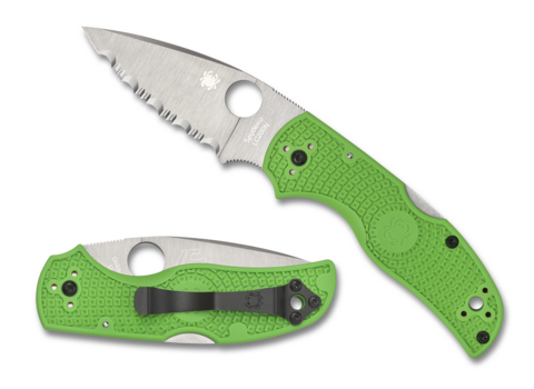 Spyderco Native 5 Salt Green LC200N Plain Edge