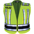 Flying Cross Pro Series Hi-Vis Safety Vest w/ Navy Band & POLICE Lettering - LAPD Navy