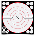 Birchwood Casey Shoot-N-C 8 Inch White / Black X Bull's-Eye, 6 Targets